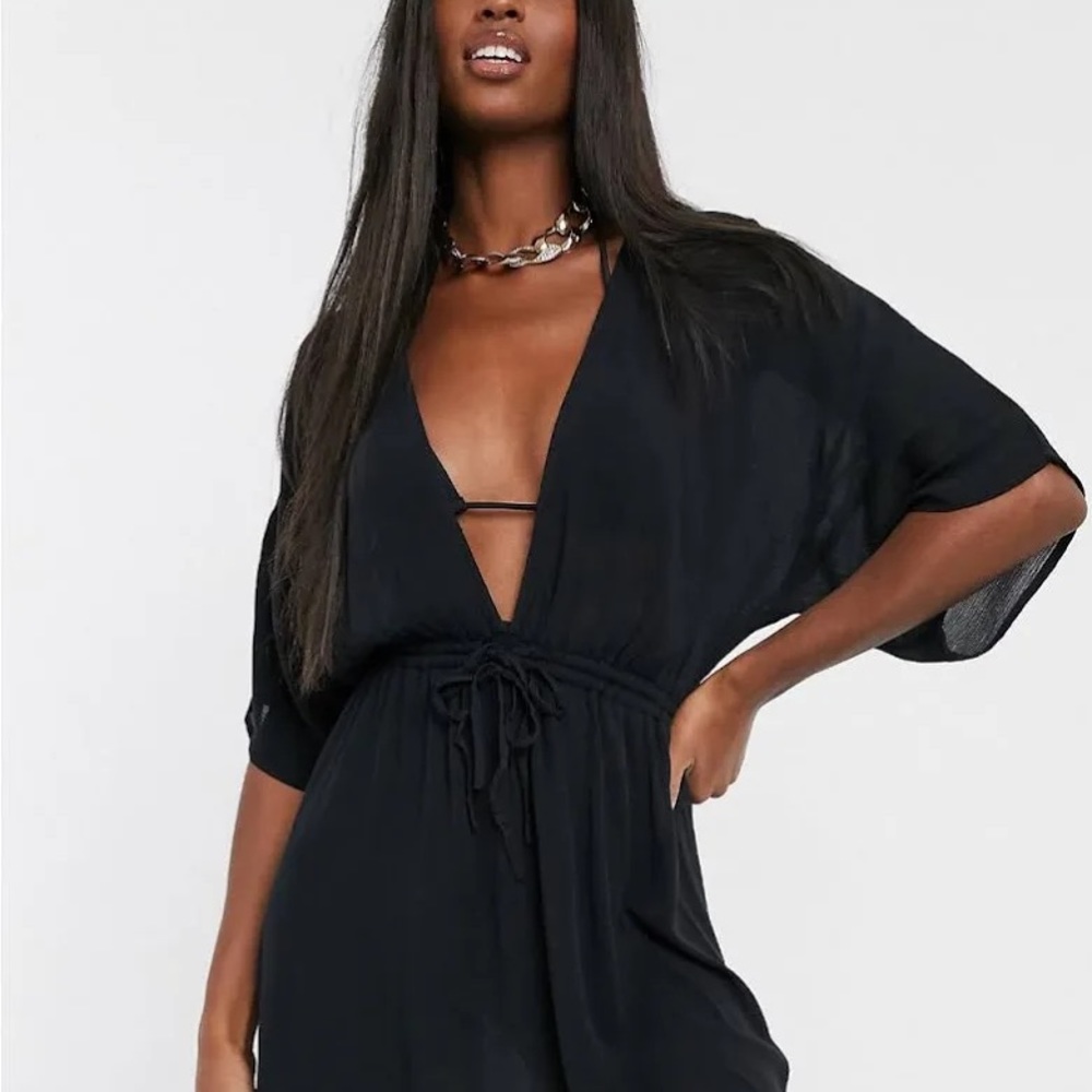 Like New Asos Design Black Cover Up